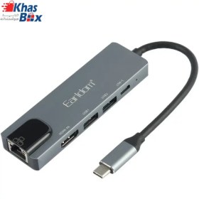 تصویر هاب USB C، ایستگاه اتصال 4K HDMI، پورت اترنت 