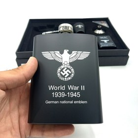 تصویر ست قمقمه جیبی 2شات فندک آلمان نازی کد L540413 