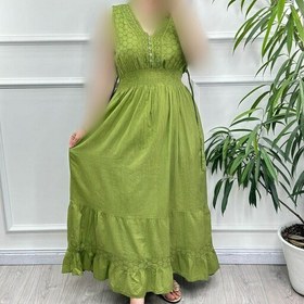 تصویر پیراهن ساحلی زنانه سلن آستین کوتاه مدل 4112 