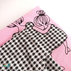 تصویر تیشرت شلوارک مادر و دختر 