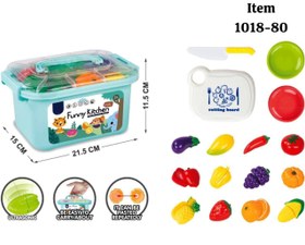 تصویر ست میوه برشی ۲۸ قطعه 