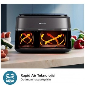 تصویر سرخ کن بدون روغن فیلیپس NA350 ظرفیت 9 لیتری Philips NA350 Air Fryer 9L