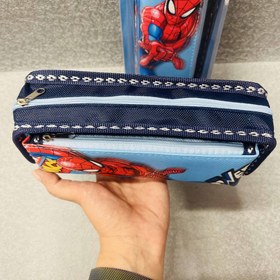 تصویر جامدادی دو زیپ مرد عنکبوتی 