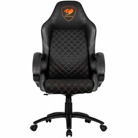 تصویر صندلی گیمینگ Cougar مدل Fusion Cougar Gaming Chair Fusion, 120Kg Weight Capacity, Height Adjustment, Metal 5-Star Base - Black