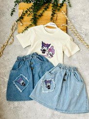 تصویر کراپ دامن کرومی کد 4308 