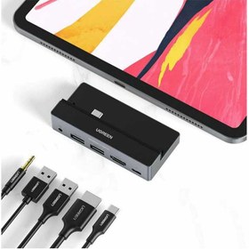 تصویر هاب USB-C پنج پورت یوگرین مدل CM317 Ugreen CM317 5-in-1 USB-C Hub