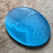 تصویر سنگ ماه حکاکی شده کار دست قواره دار زیبا خاص 