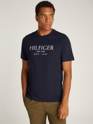 تصویر تی‌شرت گردن گرد لوگو برند Tommy Hilfiger Logo Crew Neck T-Shirt