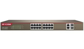 تصویر سوییچ 16 پورت آی پی کام مدل S3300-18-PWR-M IP-COM S3300-18-PWR-M 16 Port Switch