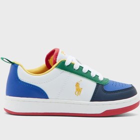 تصویر کفش‌ ورزشی بنددار پولو کودکانه مدل Court II برند polo ralph lauren Infant Polo Court Ii Lace Up Sneakers