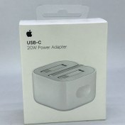 تصویر شارژر سه پین 20W اپل B.A درجه یک (6 ماهه شرکتی) Apple 20 Watt B/A Wall Charger