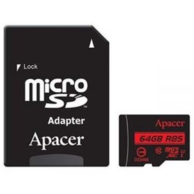 تصویر مموری میکرو Apacer UHS-I U1 85MBps Class10 64GB 