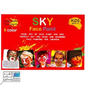 تصویر گریم صورت ۶ رنگ متالیک md ۸۰۰۶ 