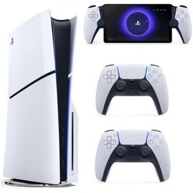 تصویر باندل کنسول PS5 اسلیم استاندارد به همراه دسته و PlayStation Portal 