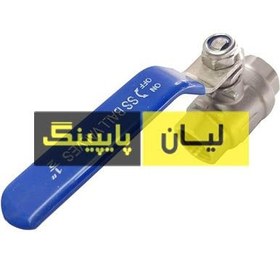 تصویر شیر گازی دوتکه استنلس استیل 316 - ۱۰۰۰وگ 2pc ball valve screw npt 1000wog 316