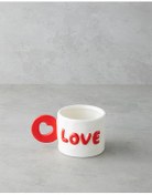 تصویر ماگ لیوان 400 میلی لیتری ظروف سنگی LOVE MORE صورتی English Home 