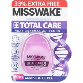 تصویر نخ دندان 50 میلی متر میسویك Misswake Total Care 50 m