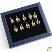 تصویر پلاک حروف طلا گل کد A79 