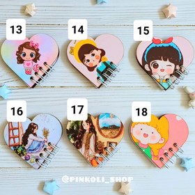 تصویر دفترچه قلبی(جلدچوبی) 