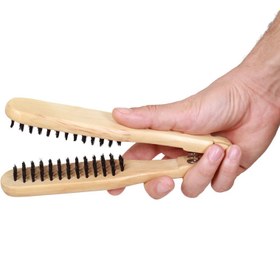 تصویر برس کربنی کراتین دوطرفه Keratin hair brush