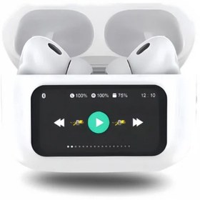 تصویر هدفون بلوتوثی مدل 8455ا airpods pro screen 2024 