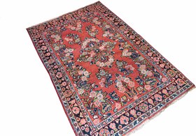 تصویر قالیچه دستباف ۱۳۰×۲۰۰ همدان کد KS04130 