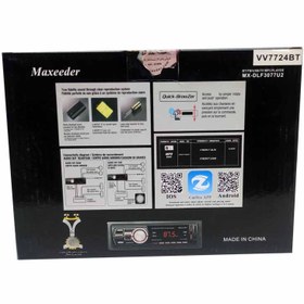 تصویر پخش خودرو مکسیدر مدل VV7724BT با بلوتوث 