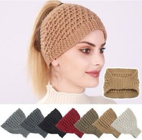 تصویر هد بند اسکارفی - سفید 