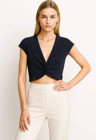 تصویر تیشرت یقه باز شاین 