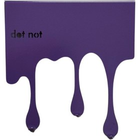 تصویر آویز لباس کوچک بنفش dropiron 