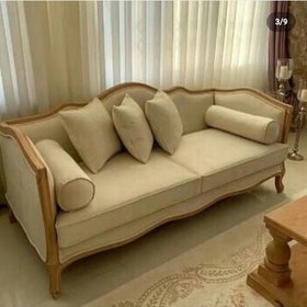 تصویر مبل کلاسیک فرانسوی حصیری ارسال با باربری پس کرایه 