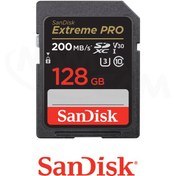 تصویر کارت حافظه سن دیسک مدل Extreme PRO 128GB 200MB/s 
