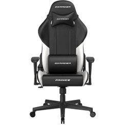 تصویر صندلی گیمینگ دی ایکس ریسر مدل P132 2025 مشکی سفید 