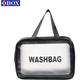 تصویر کیف لوازم آرایش دخترانه مدل Washbag مجموعه 3 عددی - صورتی 