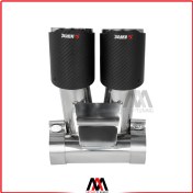 تصویر سر اگزوز اکروپاویچ دولول فیبر کربن پورشه 