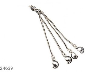 تصویر کرکوش نقره طرح هلالی کد 24639 