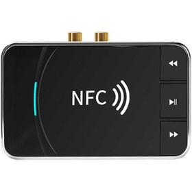 تصویر گیرنده و فرستنده بلوتوث صدا مدل T39 T39 NFC Bluetooth audio receiving and transmitting combo