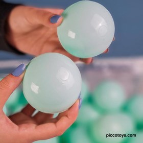 تصویر توپ رنگی بسته 1000 تایی رنگ سبز پاستلی کد P/TPN1000/GR 