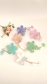 تصویر کلیپس پلومریا آویز دار طرح شکوفه 