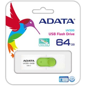 تصویر فلش مموری ای دیتا مدل UV320 ظرفیت 64 گیگابایت ا Adata UV320 64GB USB 3.1 Flash Memory Adata UV320 64GB USB 3.1 Flash Memory