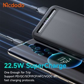 تصویر پاور بانک فست شارژ 10000 مک دودو Mcdodo MC-388 22.5W QC PD Mcdodo MC-388 22.5W QC PD 10000mAh Power Bank