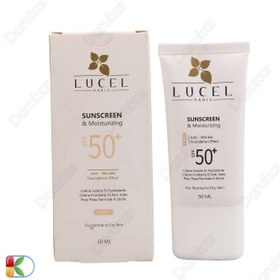 تصویر کرم ضد آفتاب پودری رنگی لوسل ضد چروک و آبرسان مناسب پوست نرمال تا خشک SPF50 Lucel Sunscreen & Moisturizing Tinted Anti wrinkle And Foundation effect for Normal to Dry Skin SPF50 cream 50ml