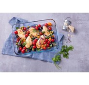 تصویر تابه پیرکس مستطیل شعله مستقیم 23*35 فرانسه 