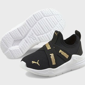 تصویر کفش راحتی نوزاد با بند و طراحی شیک برند puma Infant Wired Run Slip On Flash