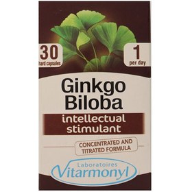 تصویر کپسول جینکوبیلوبا ویتارمونیل | ۳۰ عدد | موثر در افزایش قدرت حافظه و تمرکز ا Vitarmonyl Ginkgo Biloba - 30 Caps Vitarmonyl Ginkgo Biloba - 30 Caps