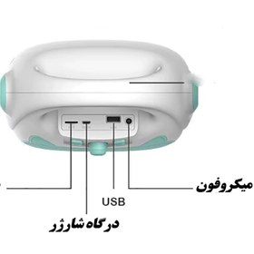 تصویر اسپیکر بلوتوثی میکروفون دار قابل حمل Bluetooth speaker with microphone