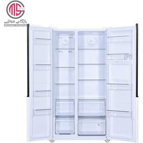 تصویر یخچال و فریزر ساید بای ساید 28 فوت جی پلاس مدل GSS-P7525 ا side-by-side refrigerator and freezer model GSS-P7525 side-by-side refrigerator and freezer model GSS-P7525