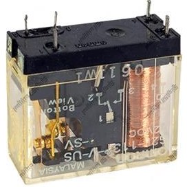 تصویر رله شیشه ای پی ال سی پایه معکوس امرون 12 ولت 10 آمپر 5 پایه OMRON PLC G2L-113P-V 