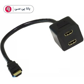 تصویر تبدیل 1 به 2 HDMI برددار hdmi 1m to 2f