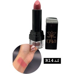 تصویر رژ لب صورتی گیاهی خاص مون کد رنگ R14 